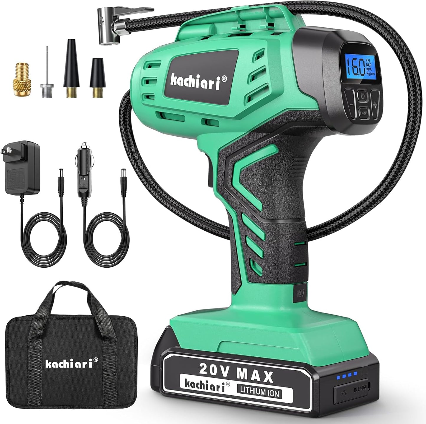 Portable Air Compressor for Fast Tire Inflation and Easy Use