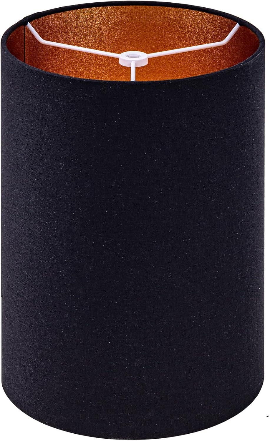 Wellmet BlackGold 6x6x10 Lampshade for Table and Floor Lamps