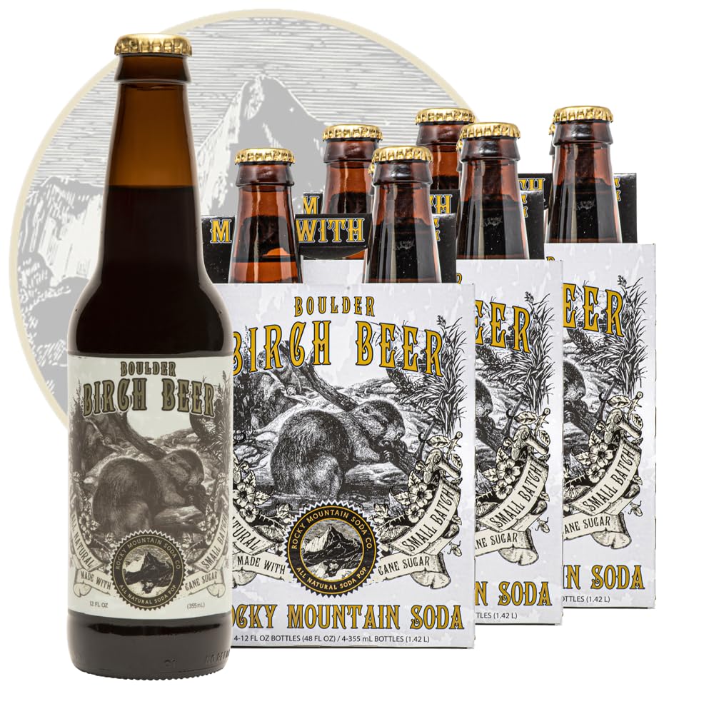 Rocky Mountain Soda Birch Beer Pop - Small Batch Craft Soda