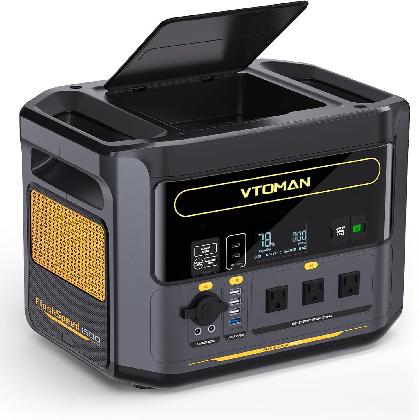 Ultra-Fast Solar Generator: VTOMAN FlashSpeed 1500