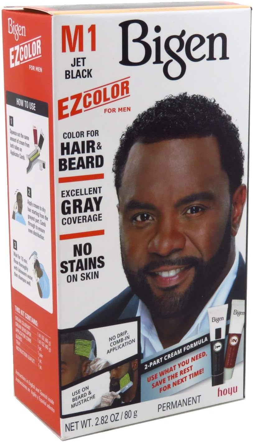 Bigen Ez Color for Men Jet Black Kit - Perfect Hair Color Solution