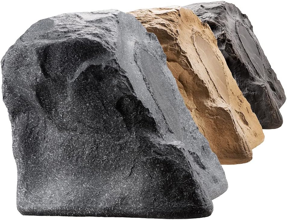 OSD Audio 8in High Fidelity Outdoor Rock Speaker for Gardens