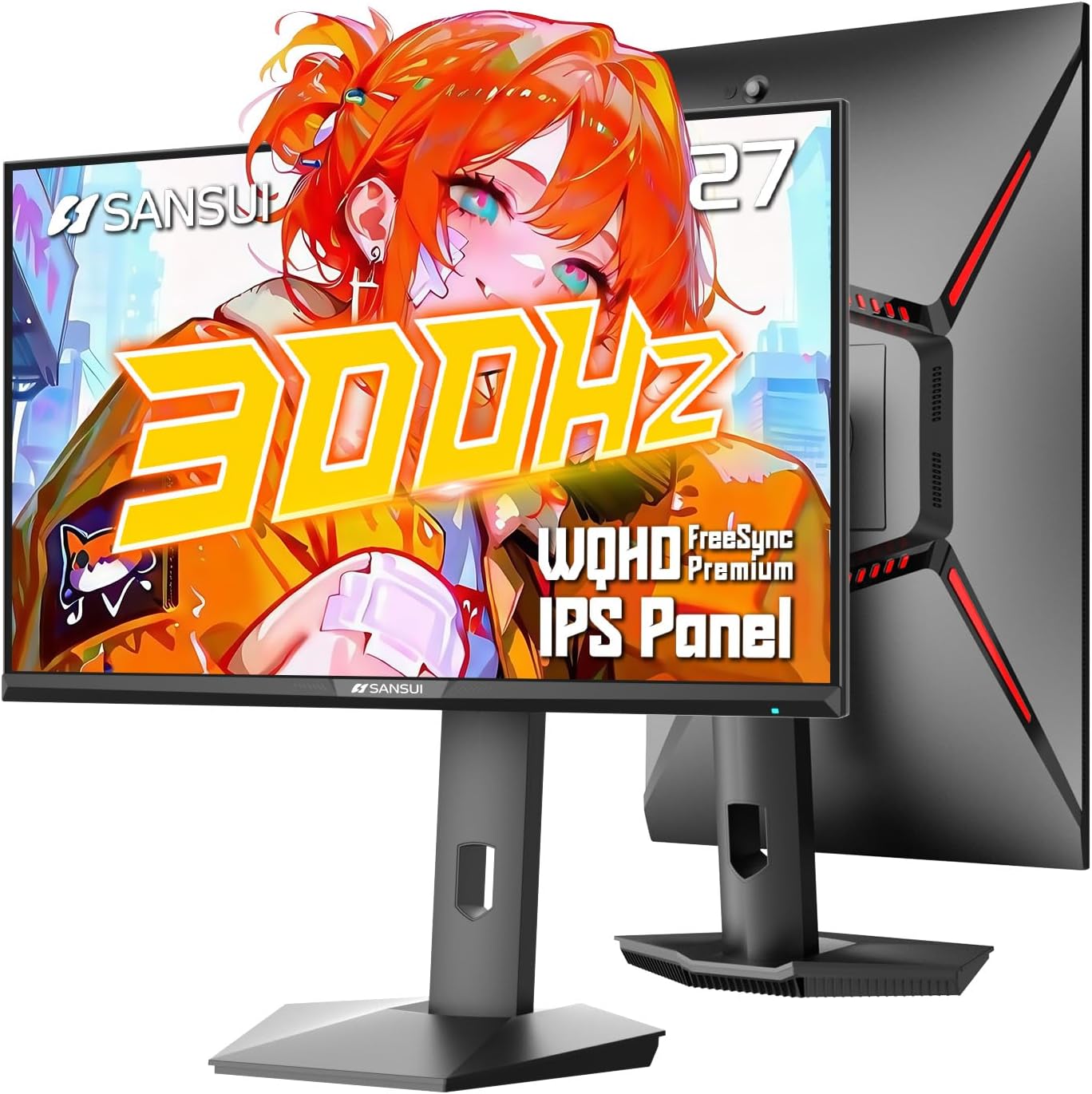 27 inch 1440p Gaming Monitor with 300Hz Refresh Rate and HDR