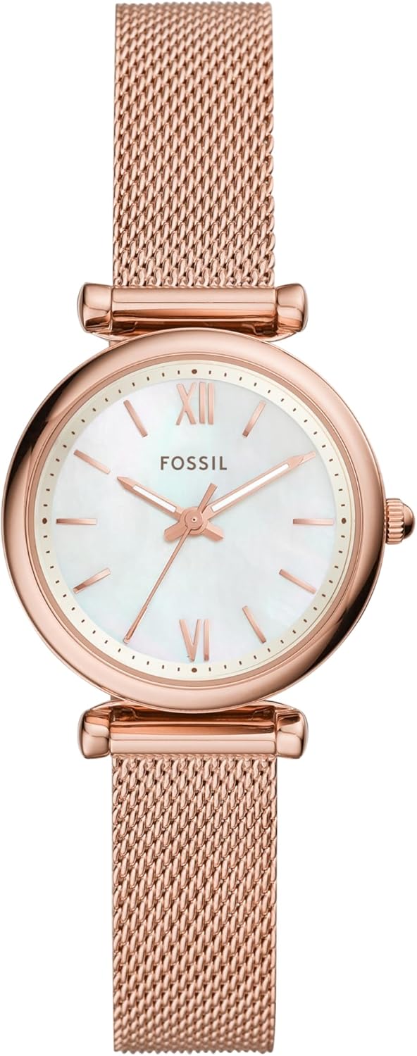 Fossil Women's Carlie Quartz Stainless Steel Three-Hand Watch Review