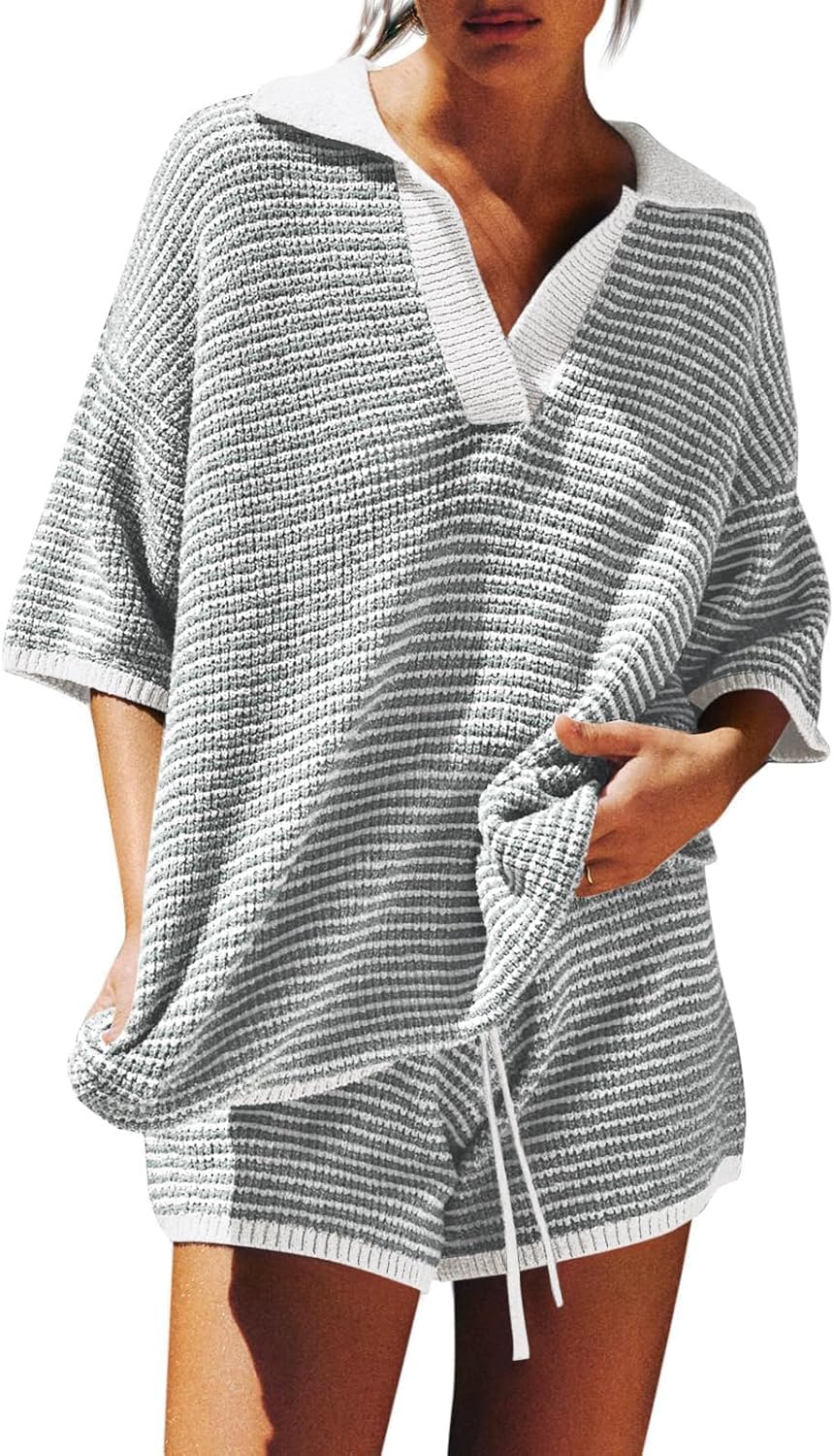 Tankaneo Womens Sweater Set 2 Piece Outfits for Comfort