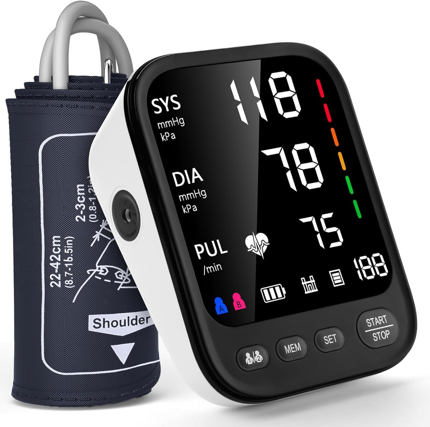 Invaxe Blood Pressure Monitor - Accurate Readings, Easy Use