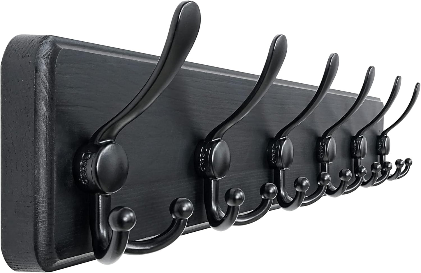 Dseap Wall Mounted Coat Rack - Heavy Duty 24 Long Hooks