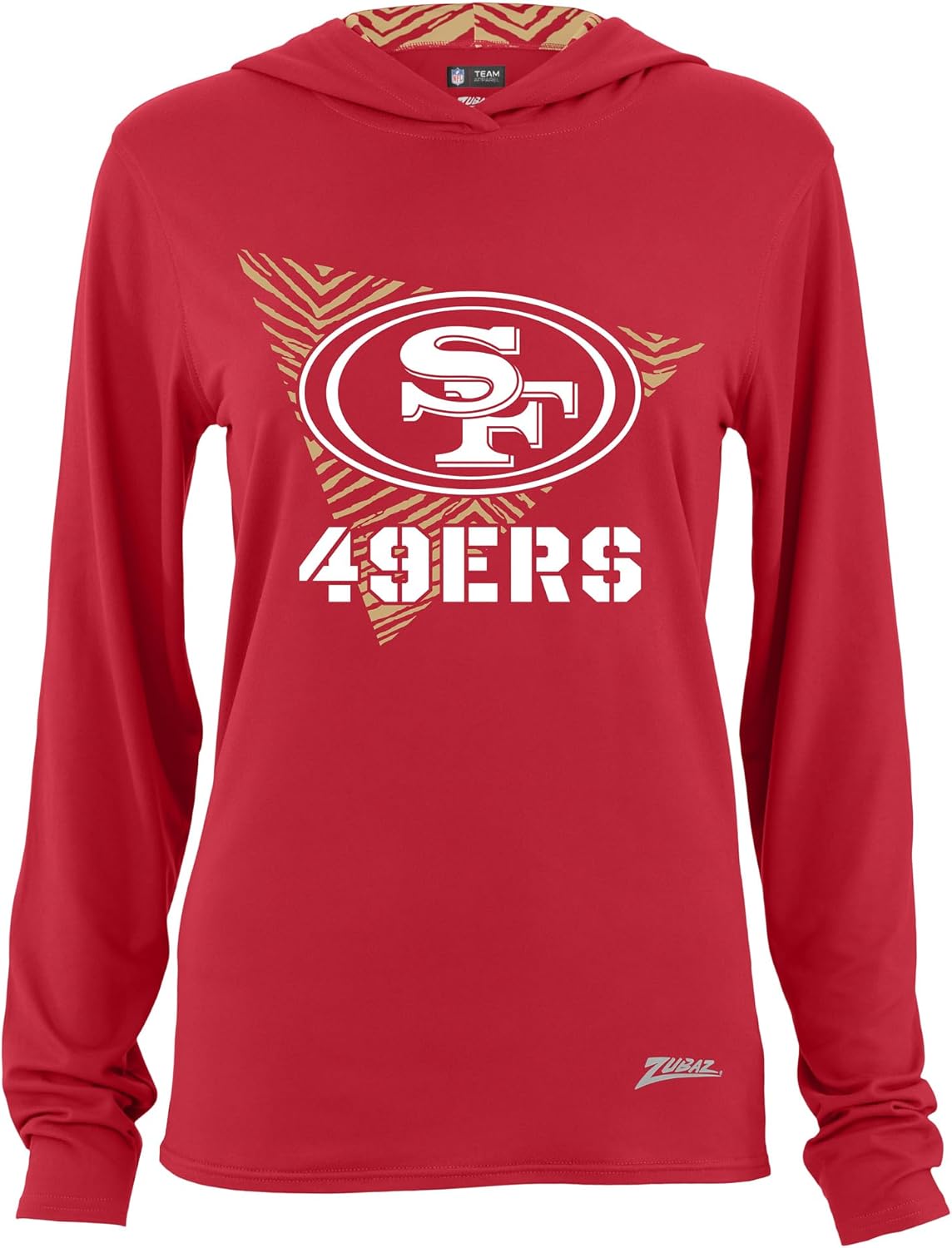 NFL Women's Lightweight Hoodie with Lined Hood for Comfort