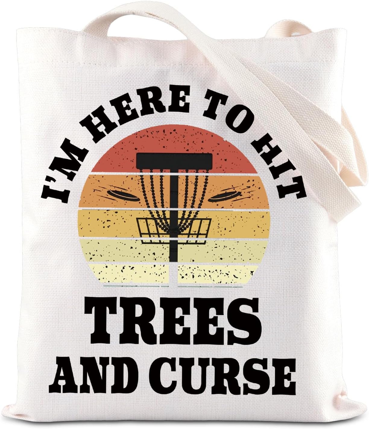 Retro Disc Golf Tote Bag - Perfect Gift for Sports Lovers!