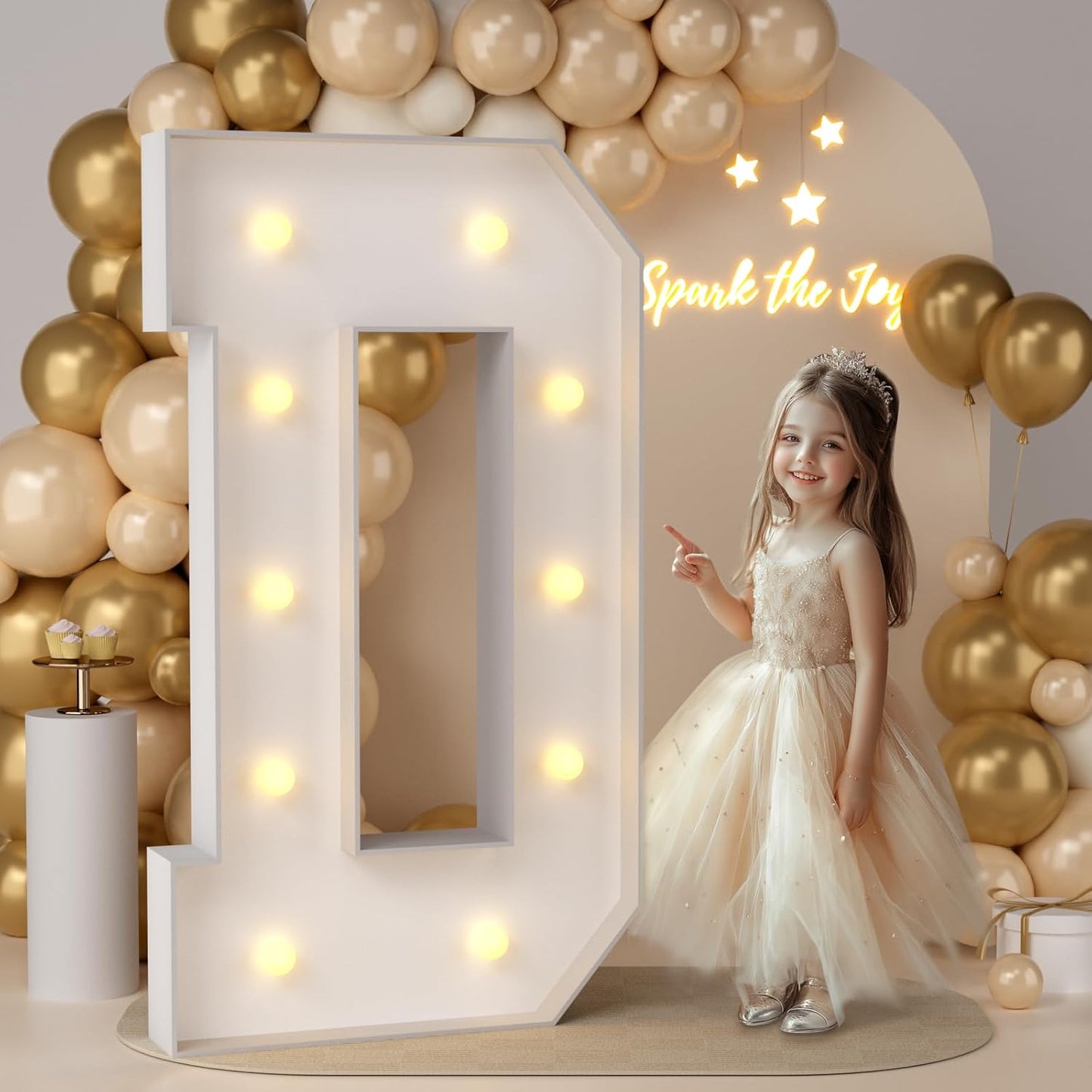 JoyMuse 4FT Marquee Light Up Letters for Memorable Events