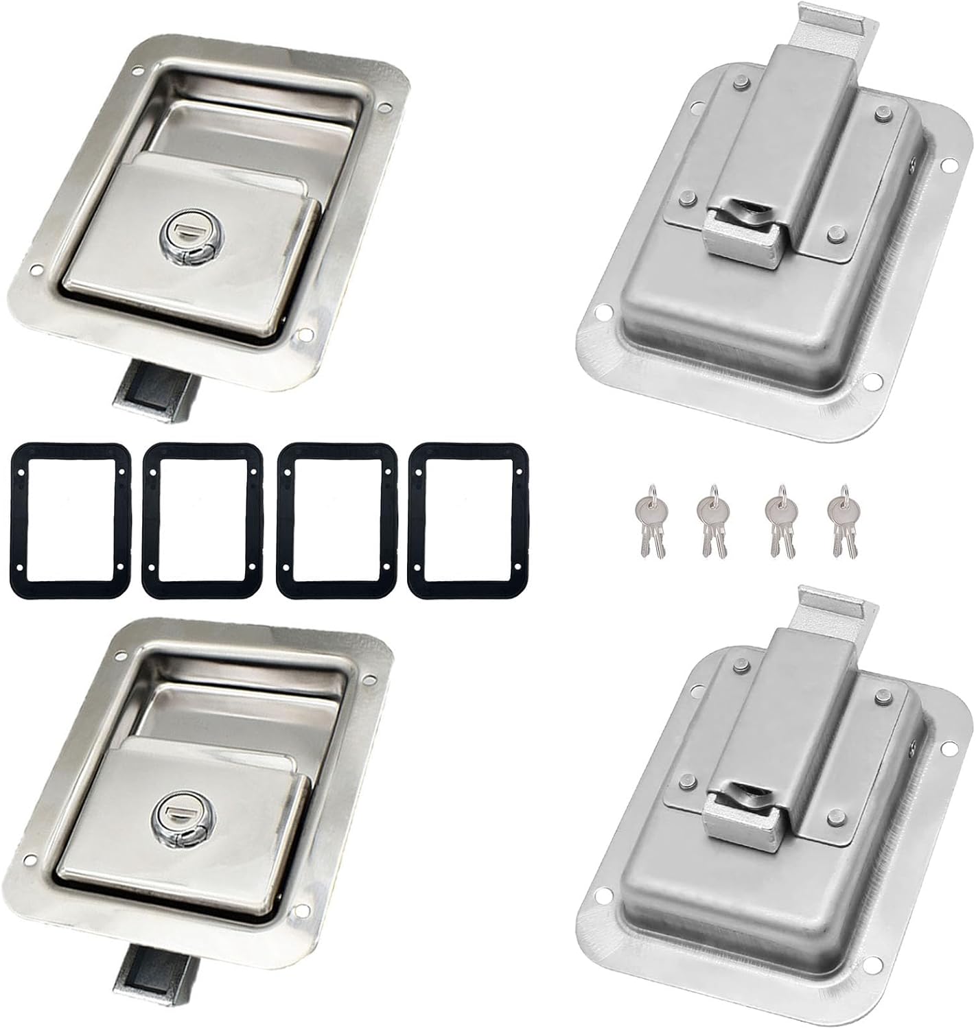 4 Pack Heavy Duty Stainless Door Lock Latch for Trailers and RVs