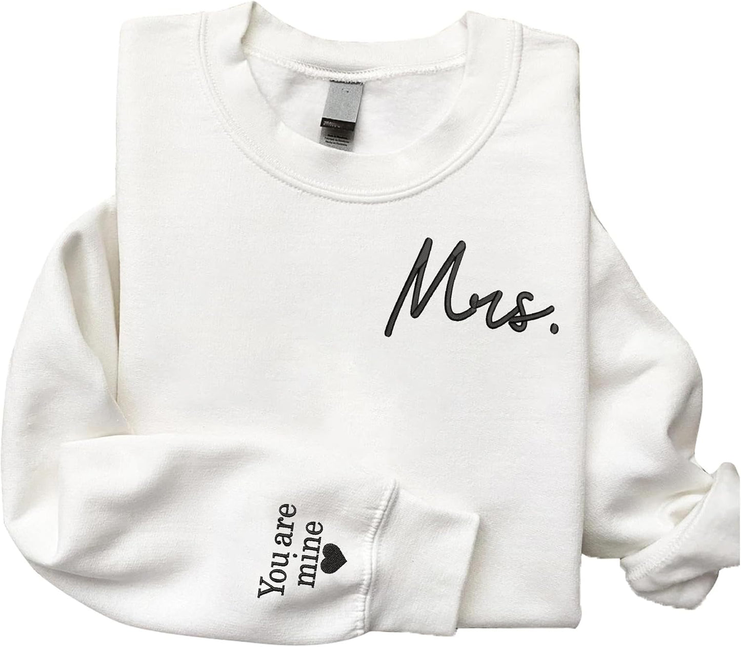 Personalized Mr & Mrs Matching Sweatshirts - Perfect for Christmas & Valentine's Day