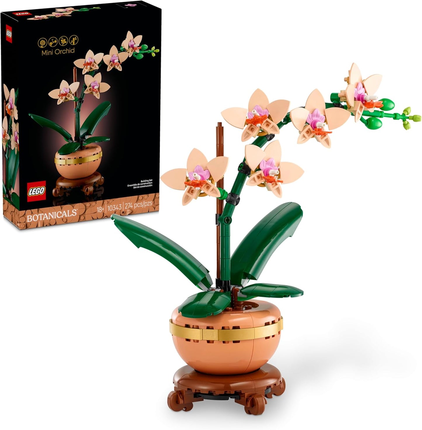 LEGO Mini Orchid Building Set - Lifelike Home Decor Accent