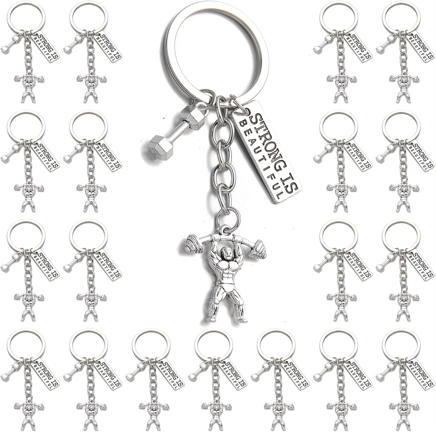 PHAETON Gym Keychain Set - Fitness Inspiration Pack