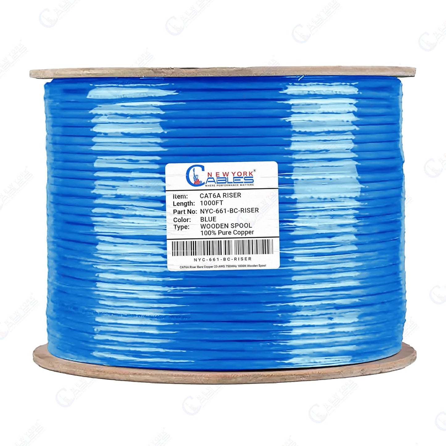Cat6a Riser Cable 1000ft - High Speed Networking Solution