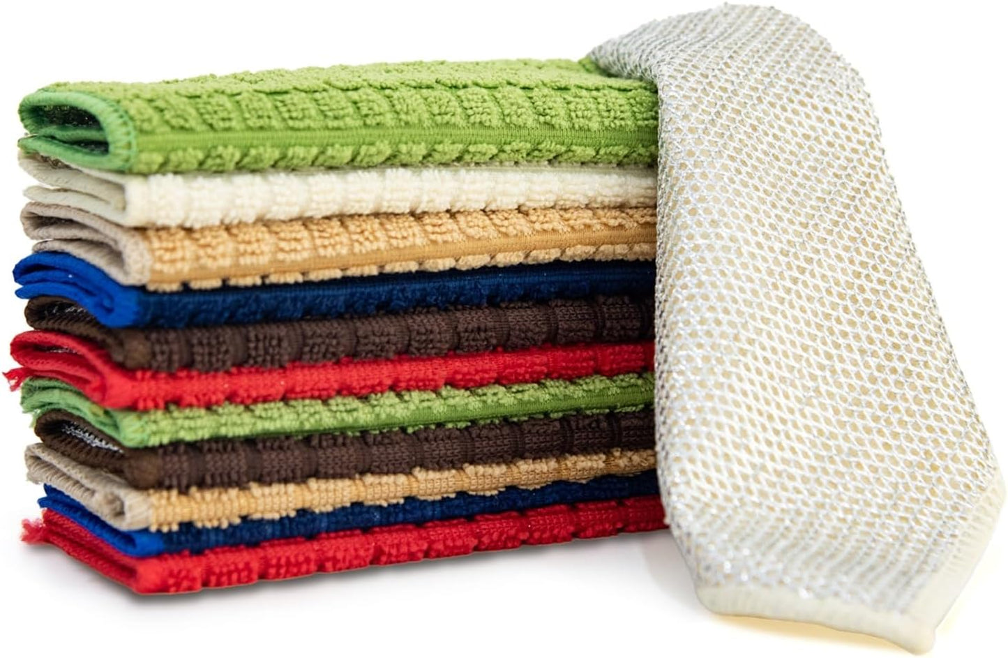 TOCOHO Double Layer Dishcloths - 12 Pack, Superior Cleaning for Every Task