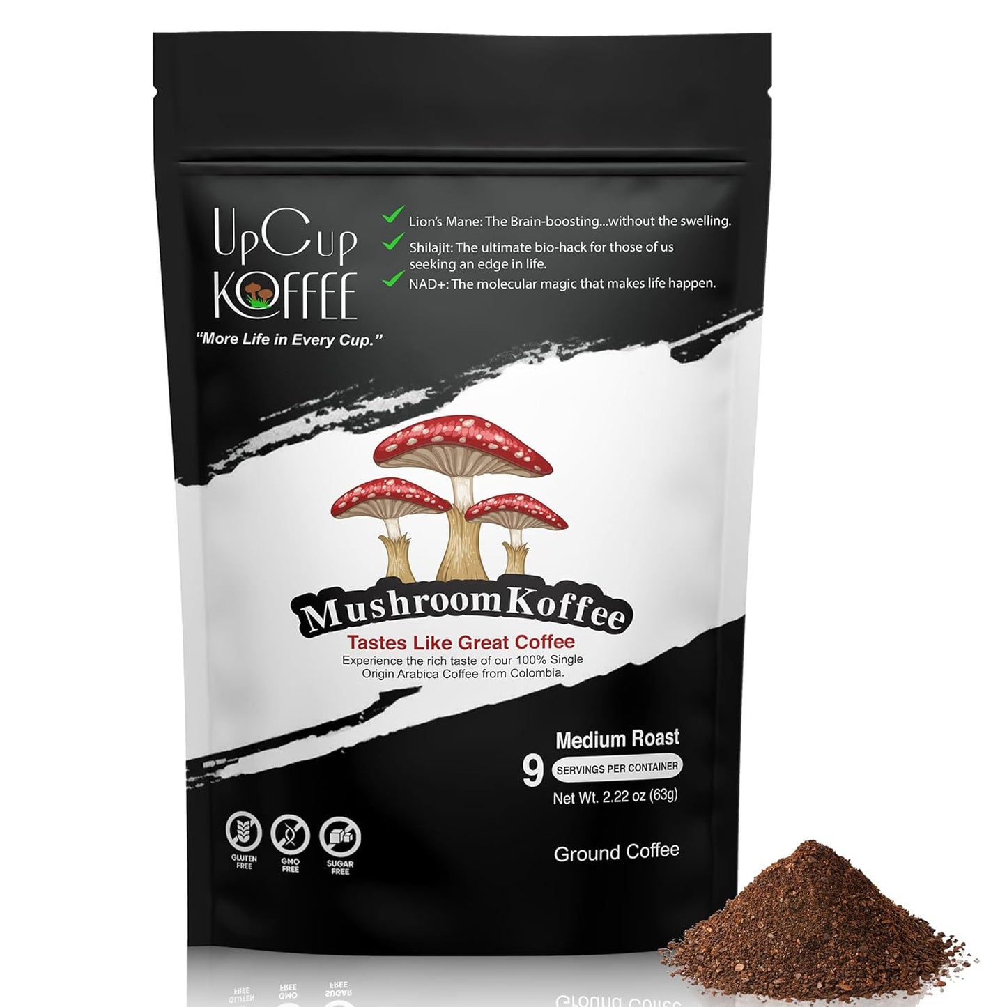 Immune & Brain Boost Mushroom Coffee - UpCup Koffee