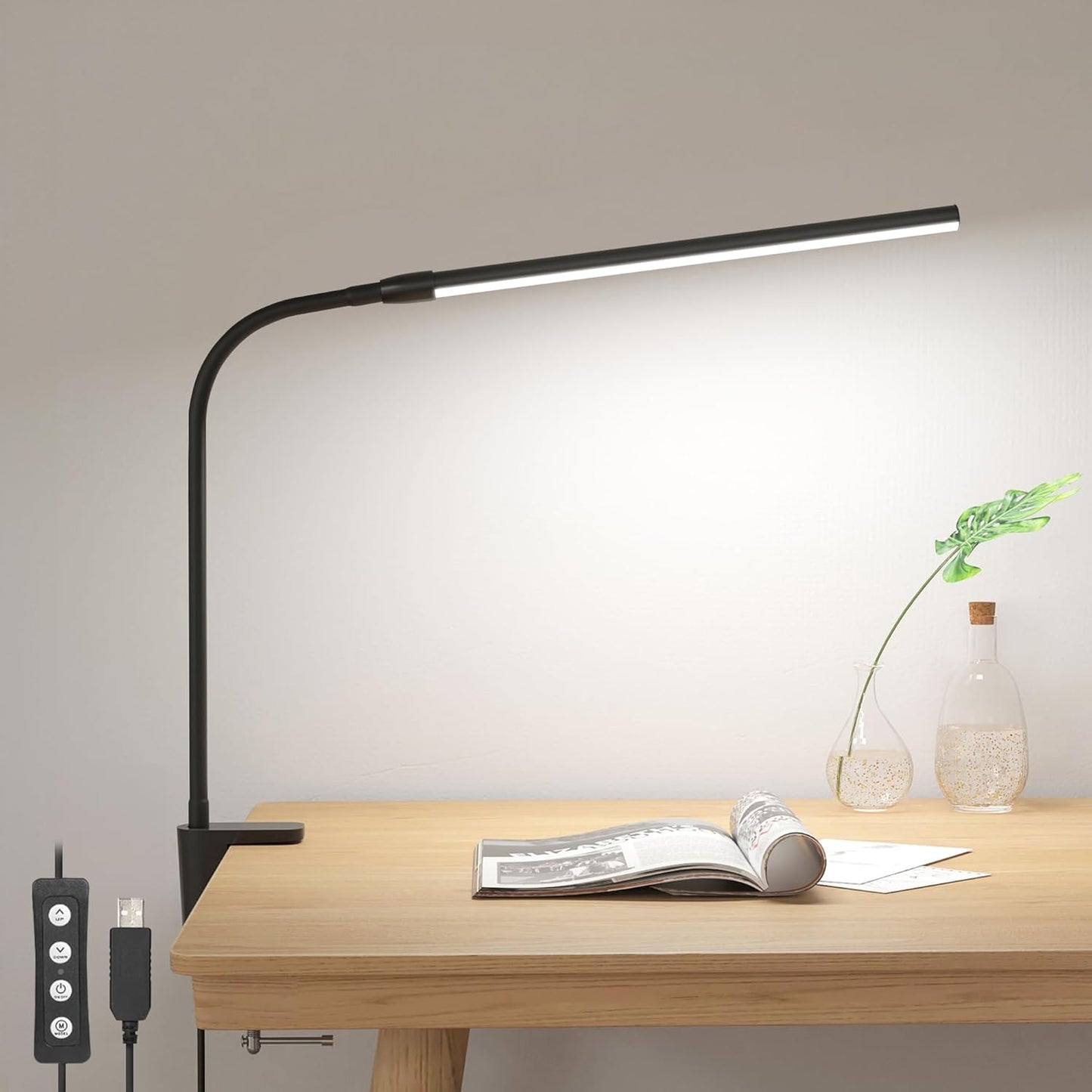 Lepro Dimmable Clip Lamp for Stylish Reading