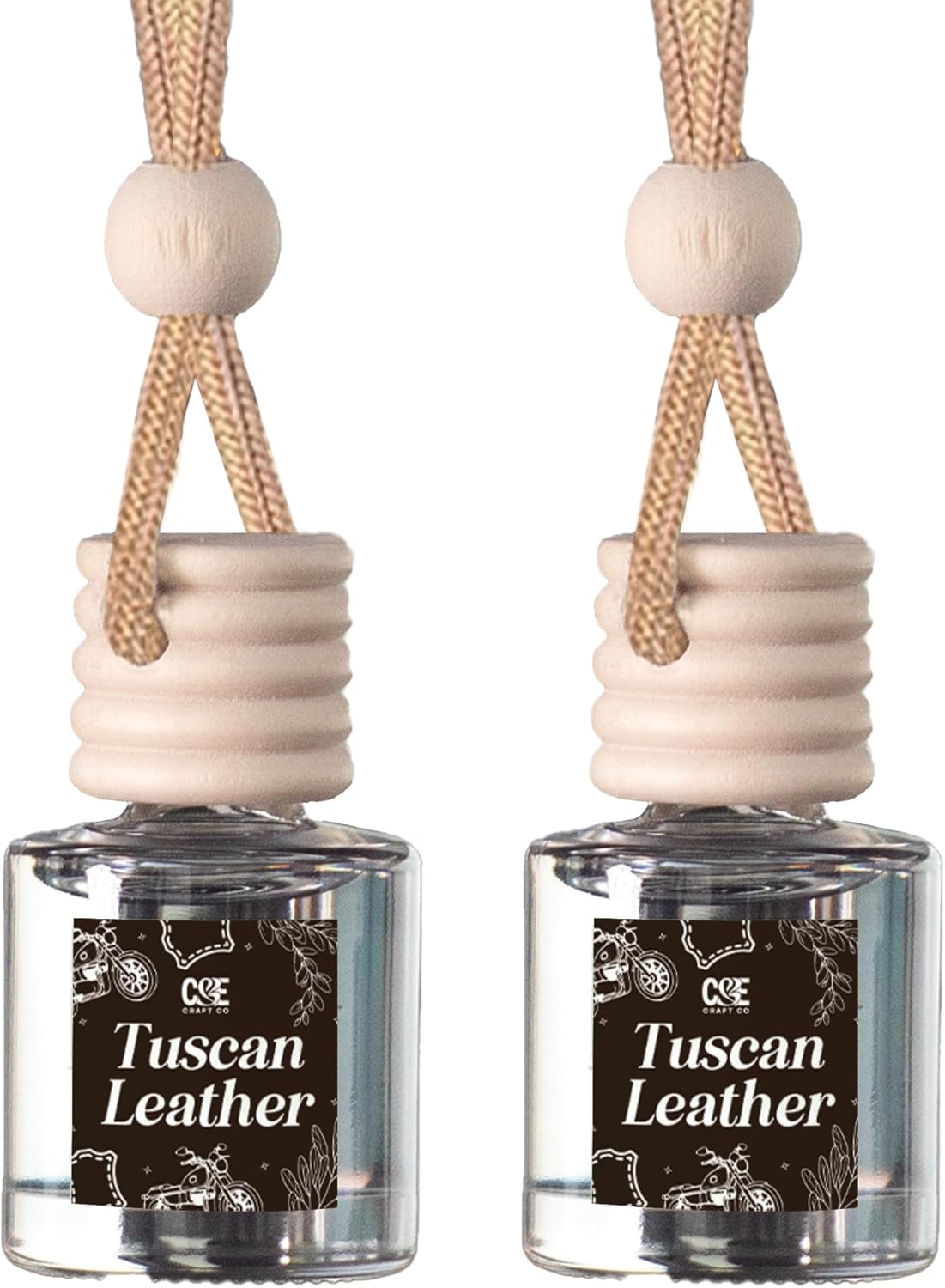 CANDE Craft Car Air Diffuser - Tuscan Leather Aromatherapy