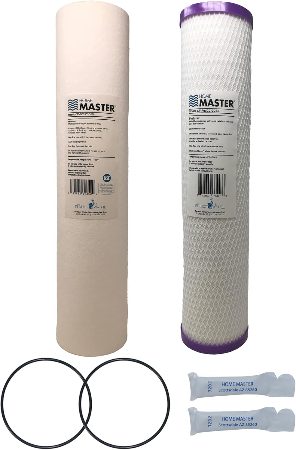Home Master Whole House Replacement Filter Set for Clean Water