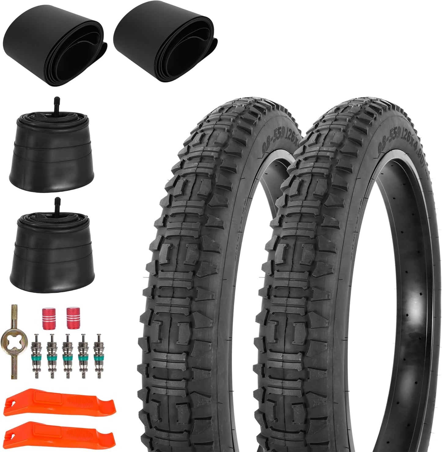 Heavy Duty 20/26x4 E-Bike Fat Tires for All-Terrain Riding
