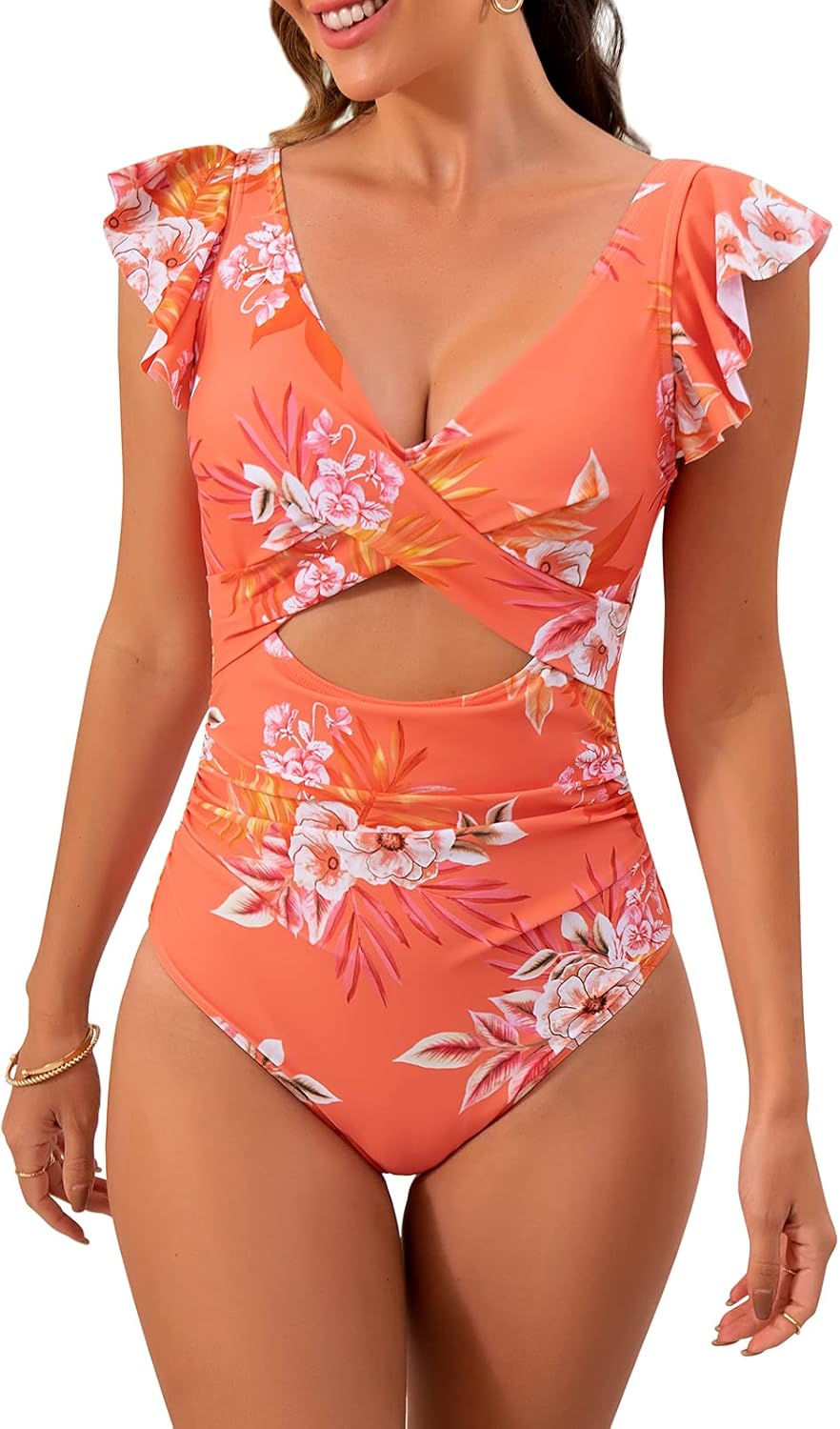 B2prity Women's One Piece Swimsuit for Slimming Tummy Control