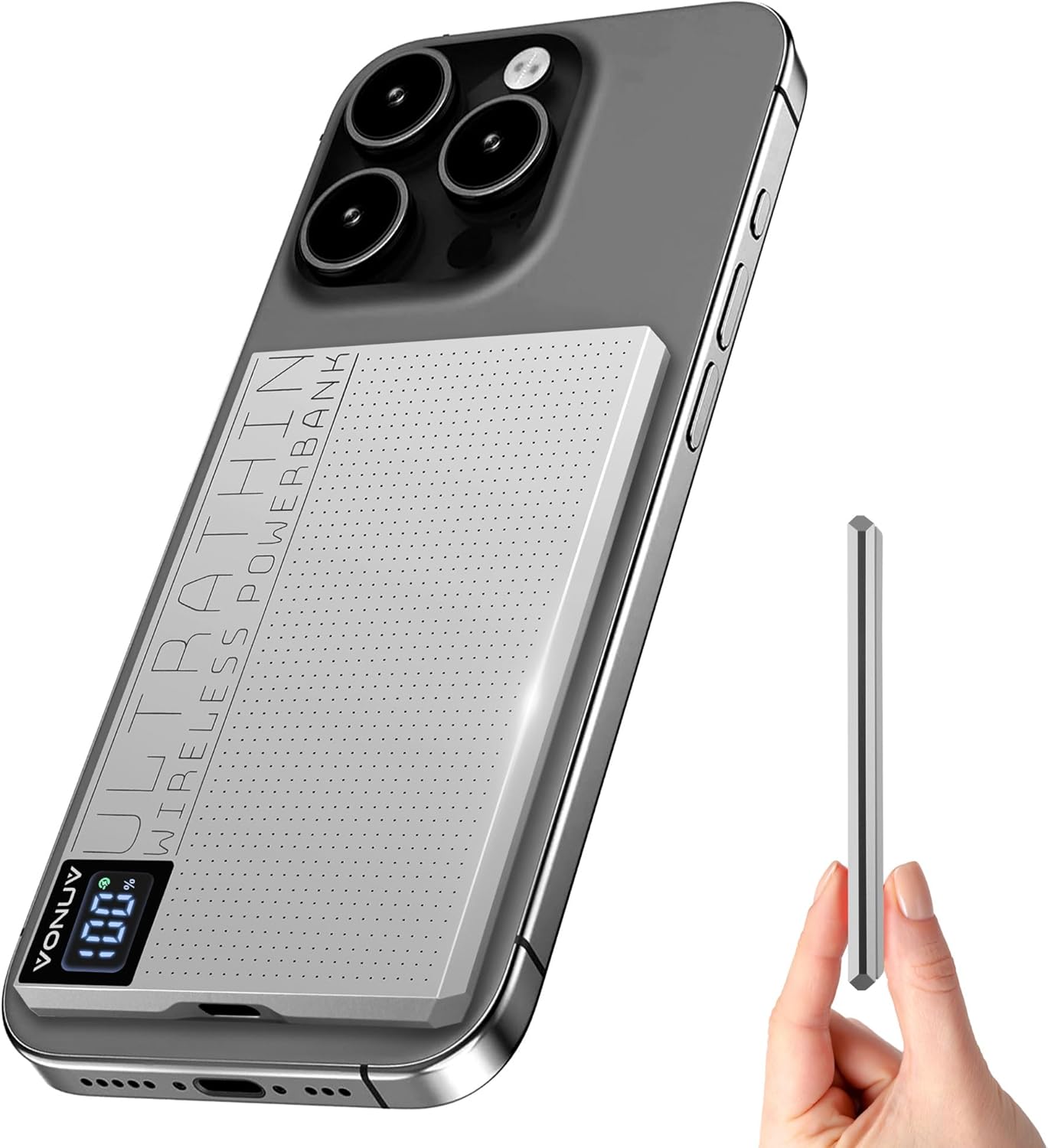 Magnetic Portable Charger 5000mAh with Fast Charging Features