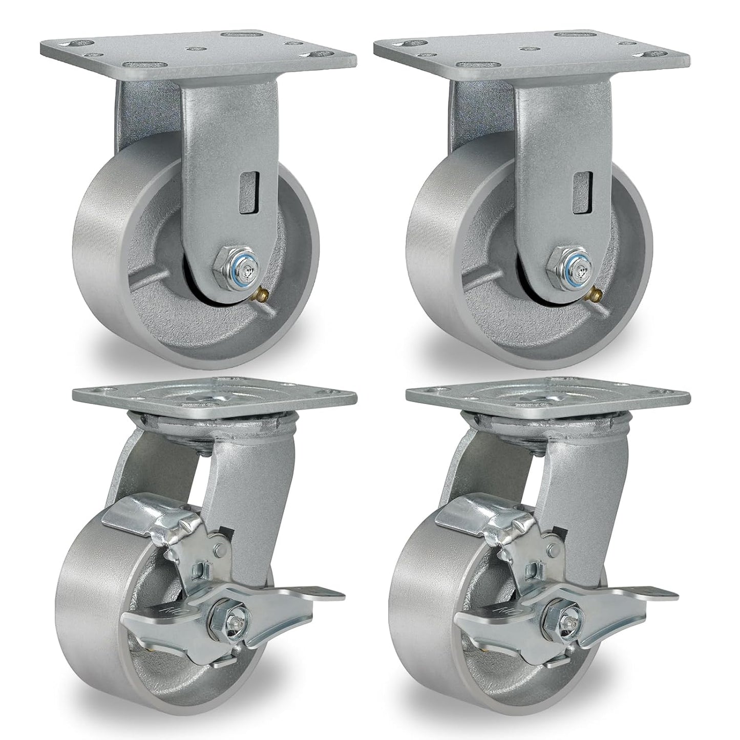 4in x 2in Heavy Duty Industrial Caster Wheels for Versatile Use
