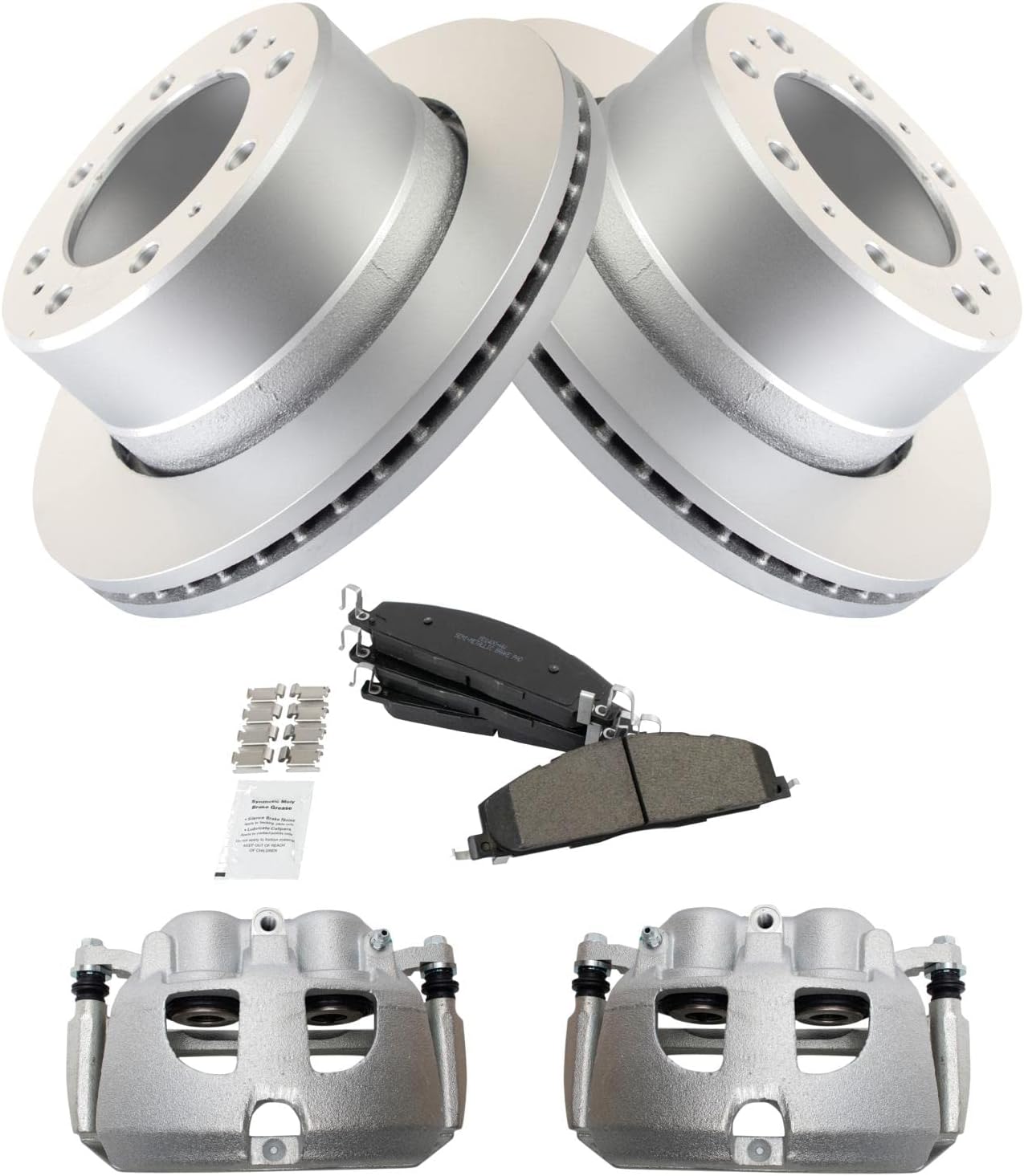 Premium G-Coated Semi-Metallic Brake Pad & Rotor Kit for Dodge