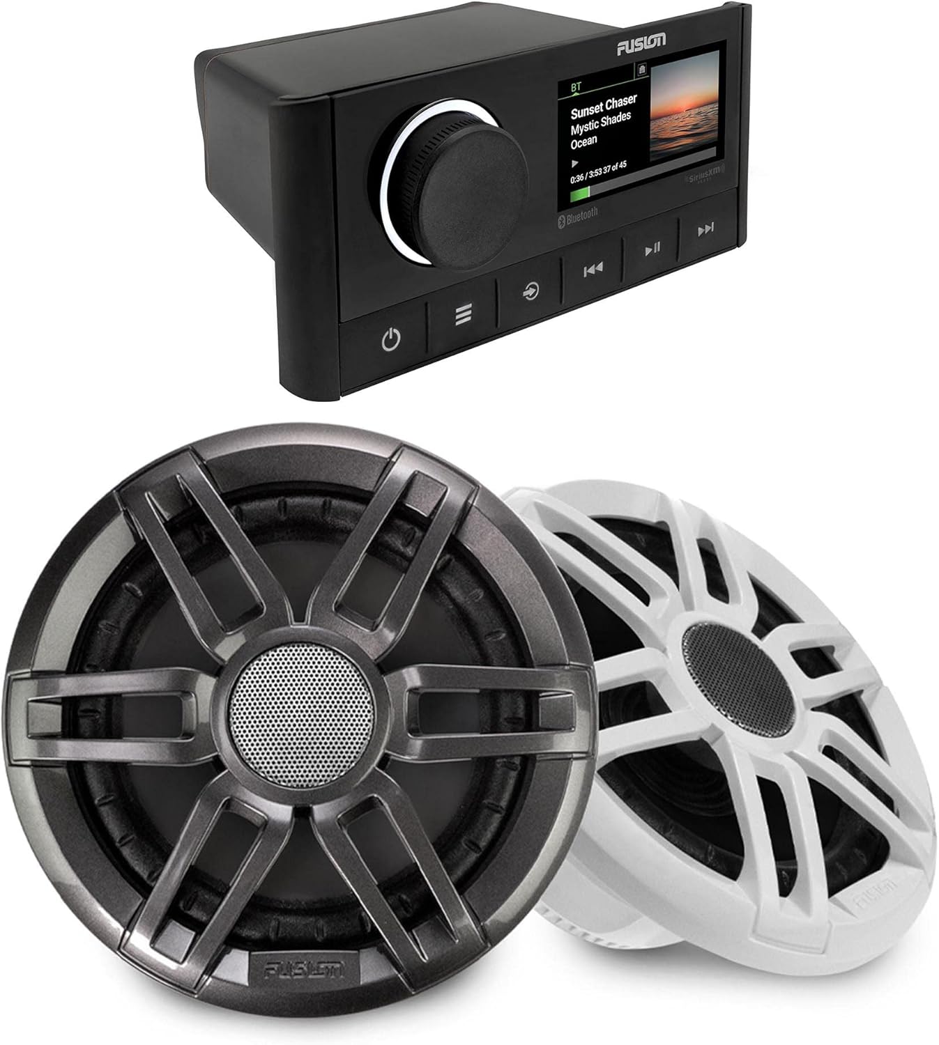 High-Performance Marine Audio Bundle: Fusion MS-RA670 Receiver & XS-F65SPGW Speakers