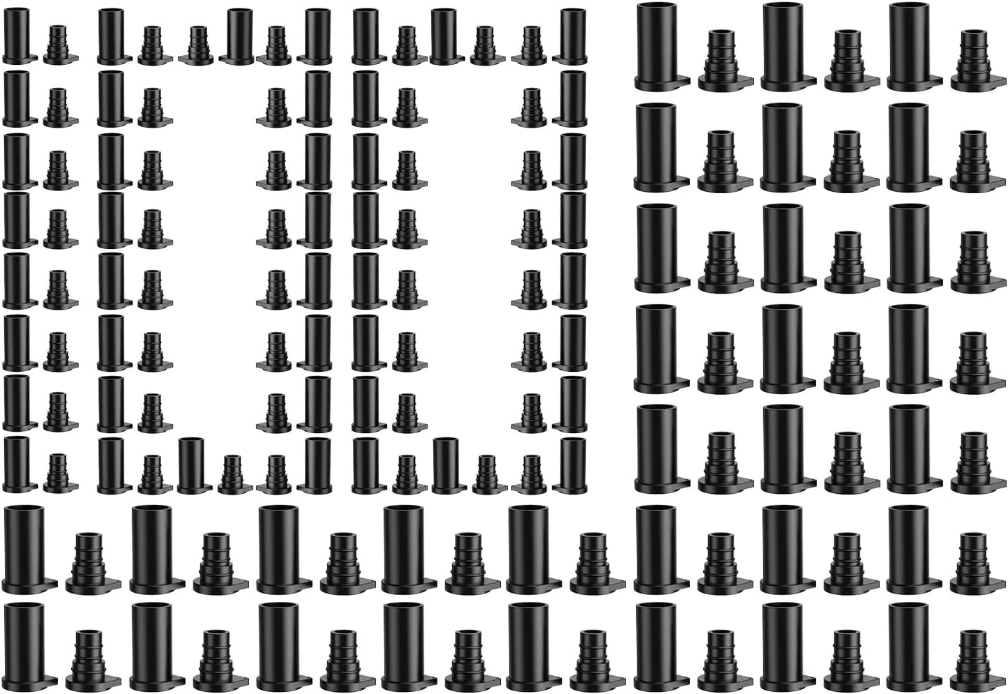 100 Pairs Solar Connector Caps for Weather Resistant Protection