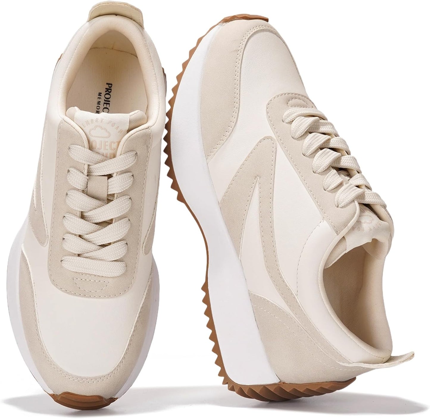 Project Cloud Womens Sneakers with Memory Foam Comfort and Style