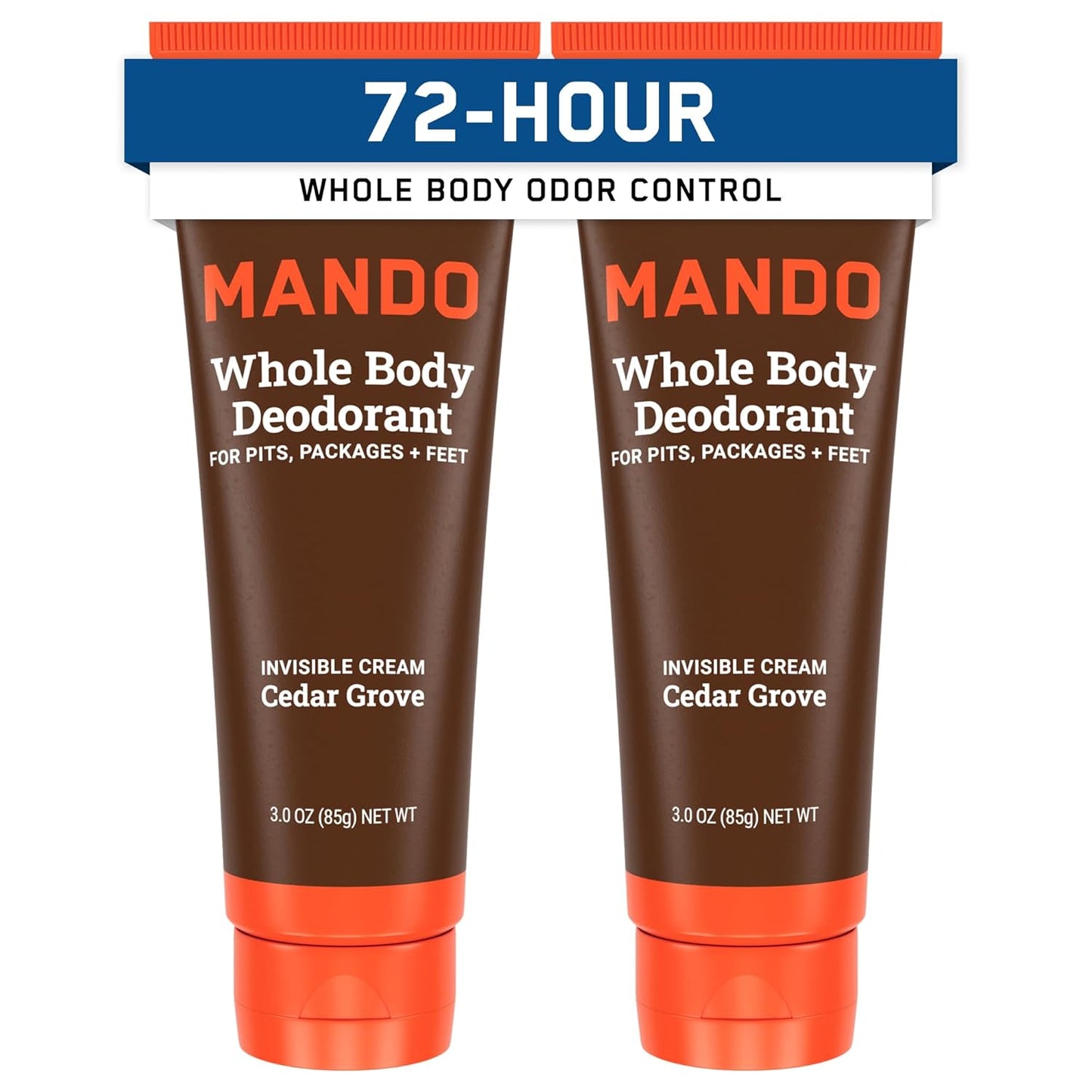 Mando Whole Body Deodorant for Men - 72 Hour Odor Control