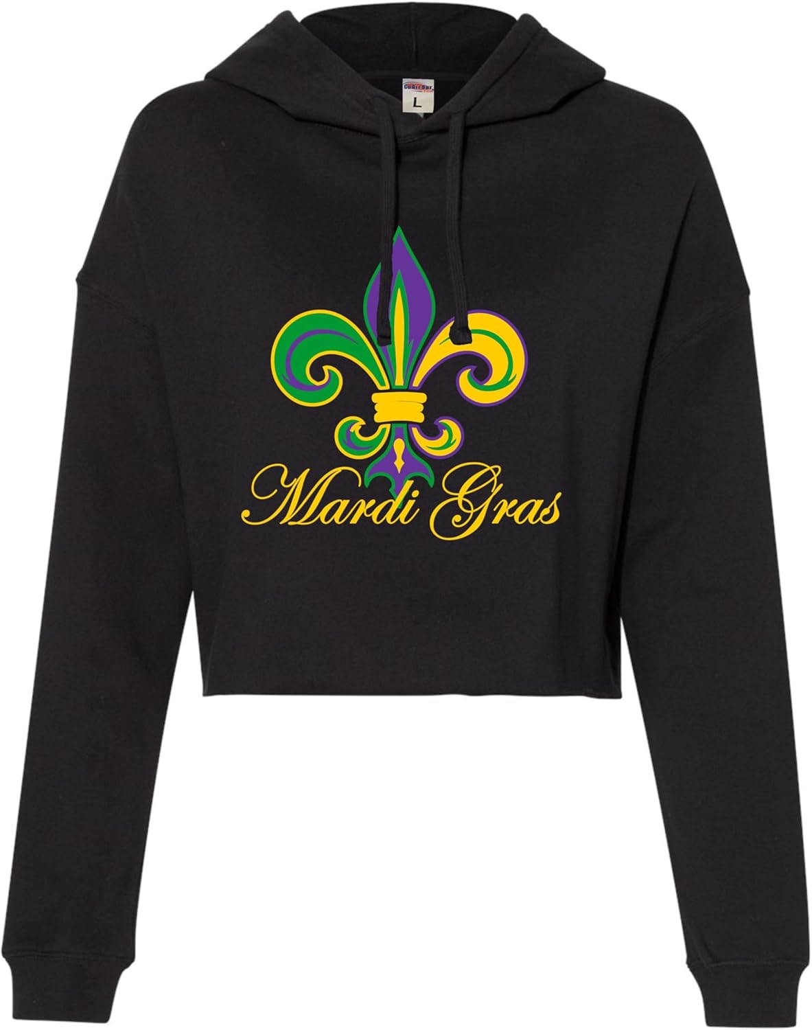 Mardi Gras Women's Cropped Hoodie