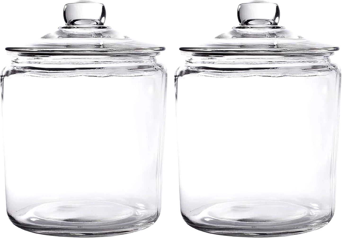 Set of 2 1 Gallon Cookie Jars for Kitchen Countertop Storage