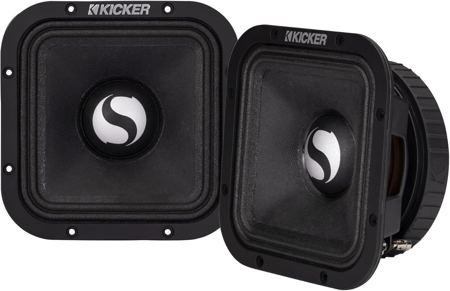 Enhance Your Sound: KICKER 9 Square Mid-Bass Pair