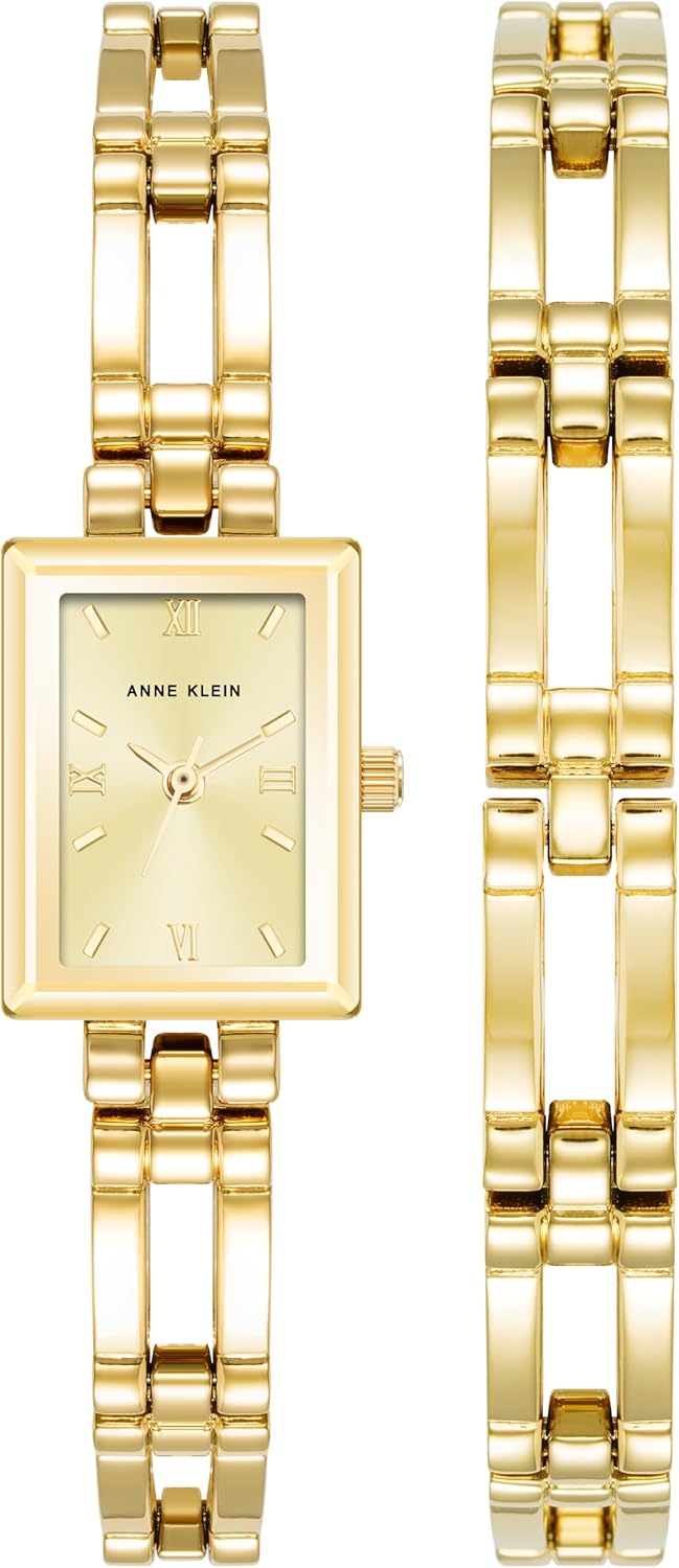 Anne Klein Women's Bracelet Watch with Elegant Gold-Tone Design