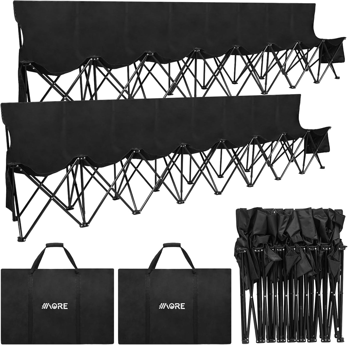 1MORE Soccer Bench - Portable Folding Team Bench for Events