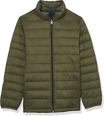 Lightweight Water-Resistant Packable Puffer Jacket for Kids