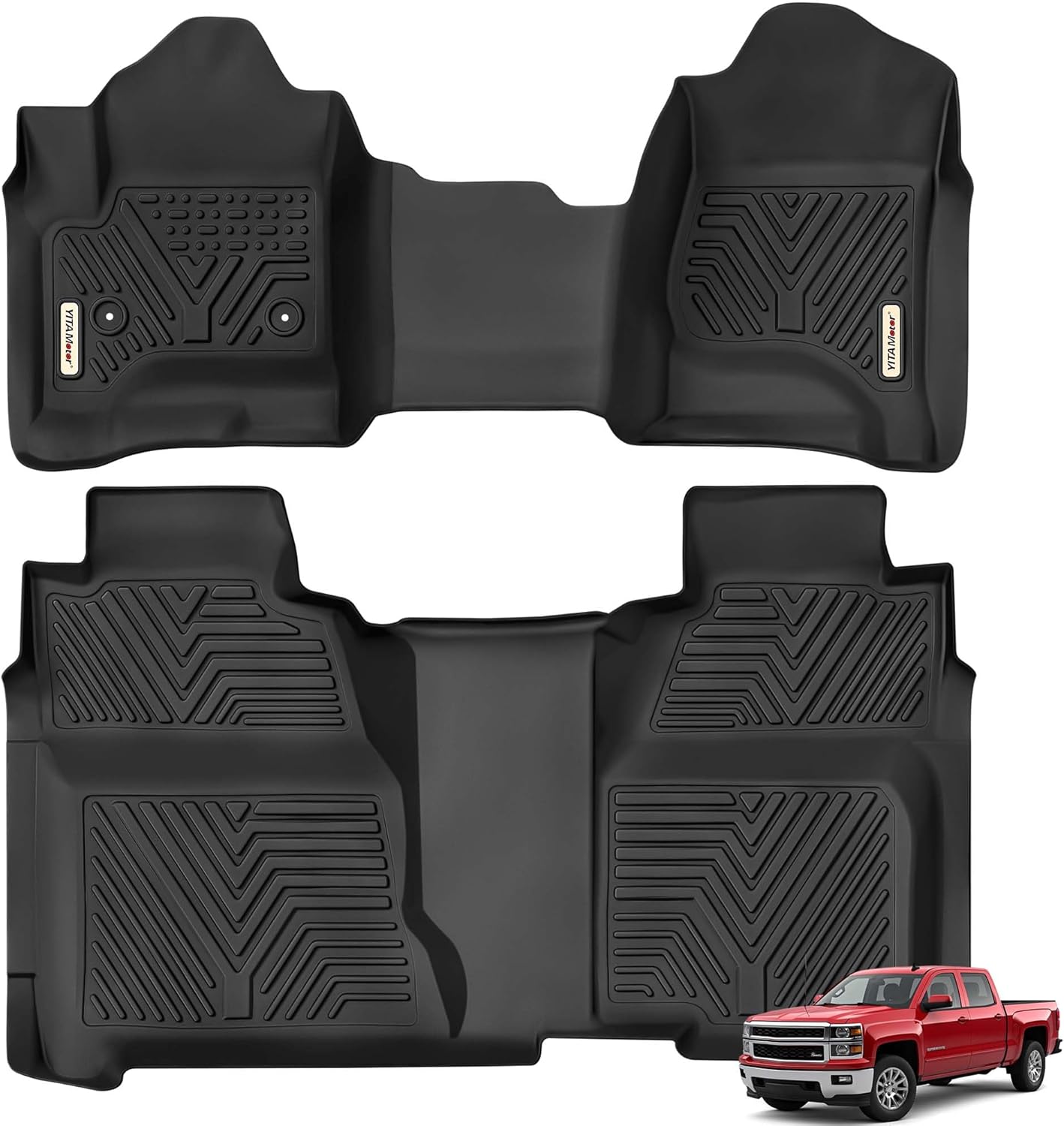 Custom Fit YITAMOTOR Floor Mats for Silverado/Sierra 1500 & 2500HD