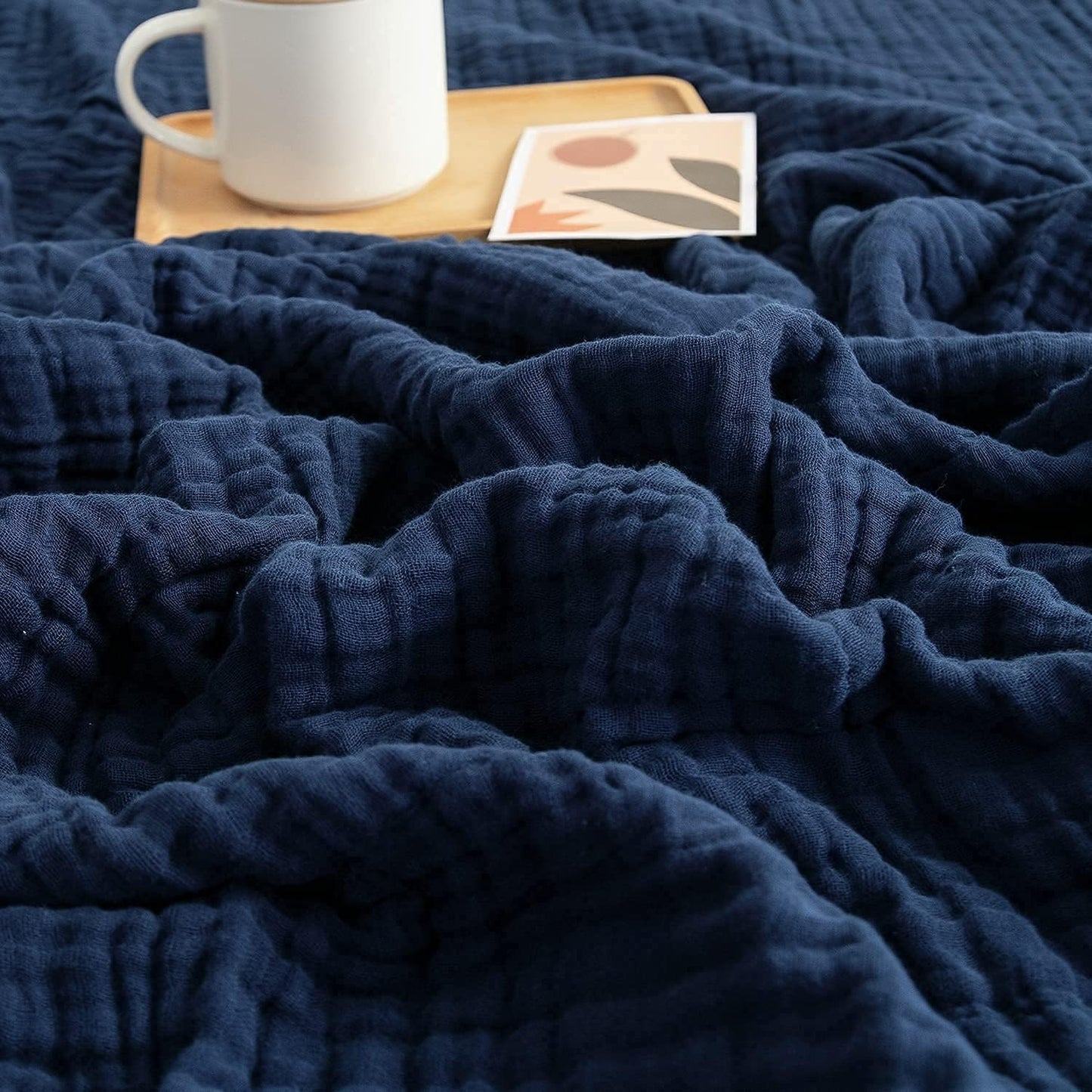 EMME Muslin Blanket 100% Cotton Twin Blanket for All Seasons