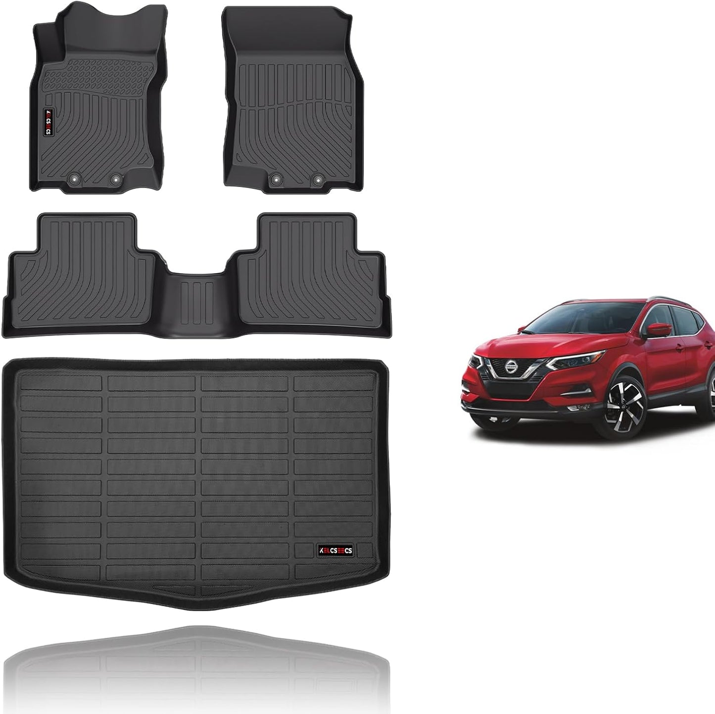 KELCSEECS Floor Mats & Cargo Liner for Nissan Rogue Sport 2017-2022