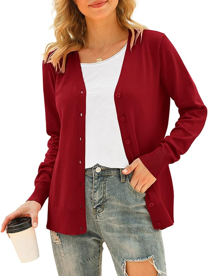 VIISHOW Women Long Sleeve Soft Basic Knit Cardigan Sweater Review