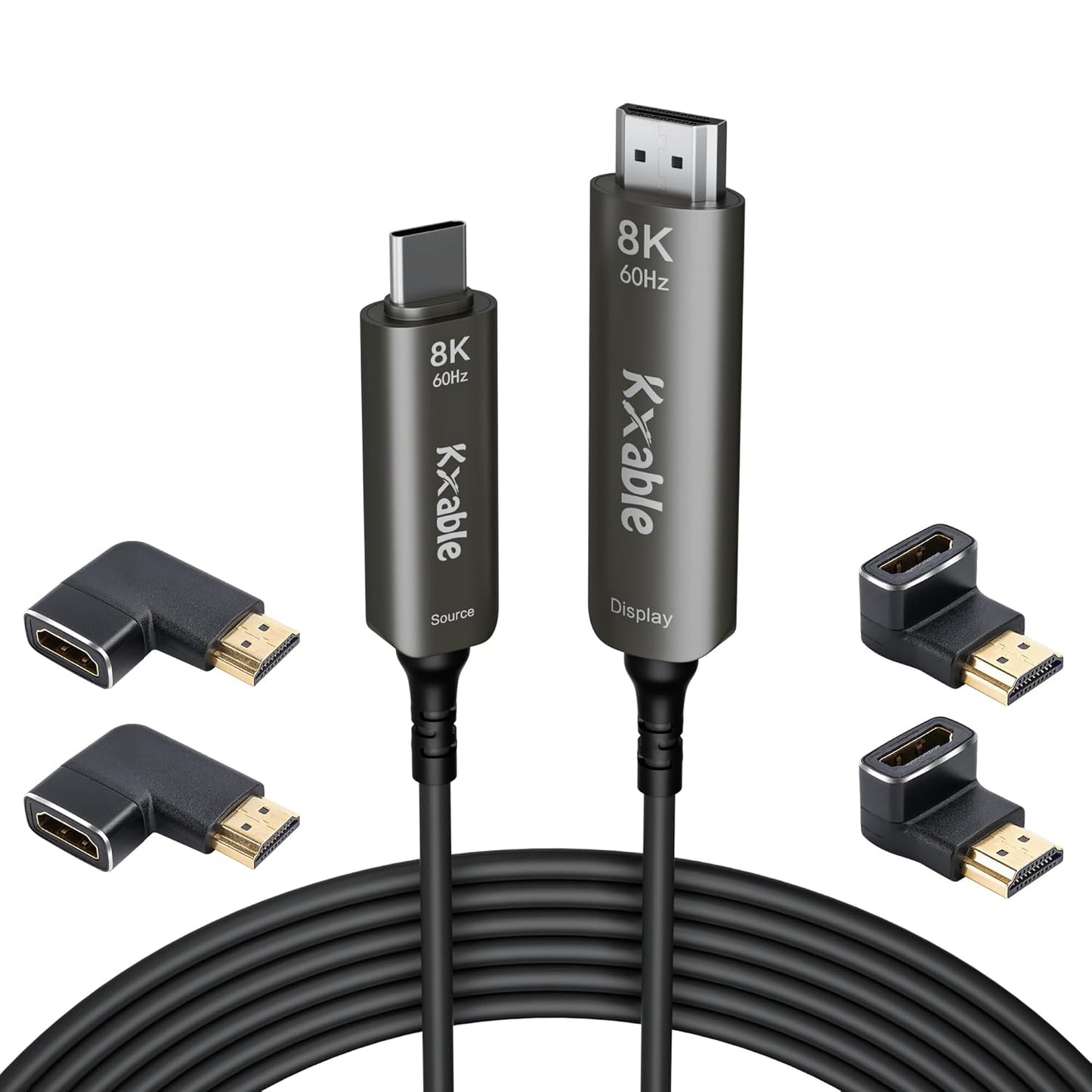 Crystal Clear 8K Streaming: 50FT USB C to HDMI Cable