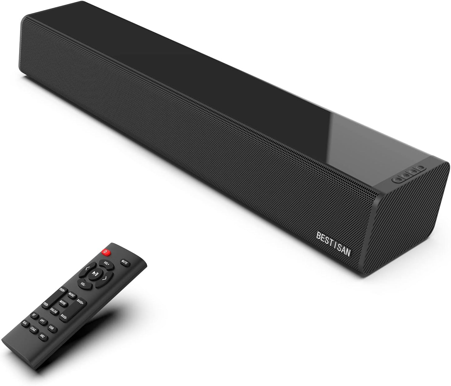 50W Sound Bar: Bluetooth 5.0, Wall Mountable