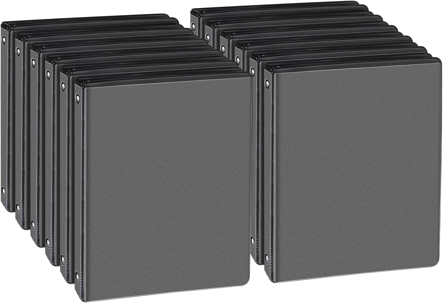 0.5-inch Round Ring Binder for Letter Size Paper - 12-Pack