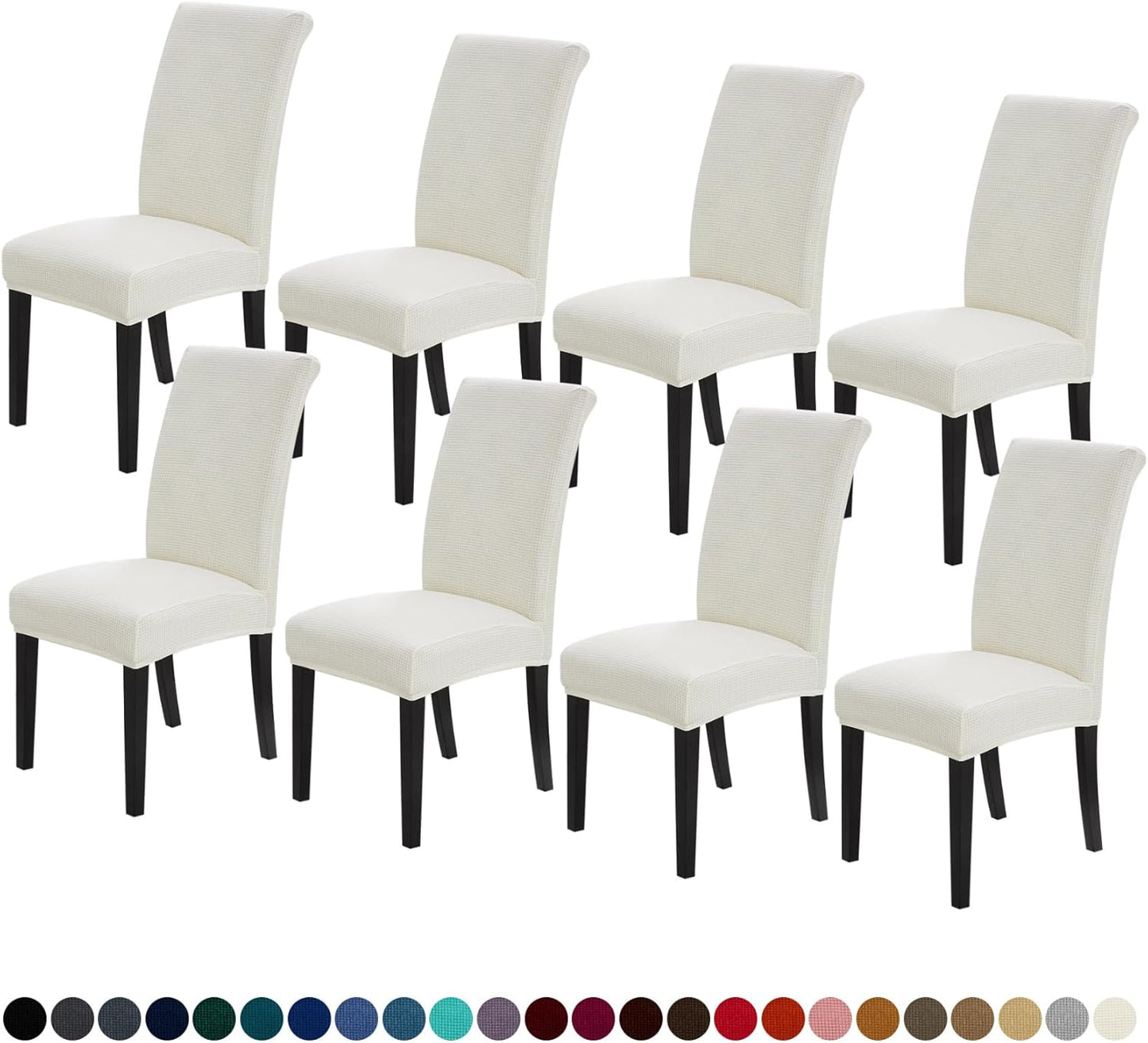 Joccun Dining Chair Slipcovers Set of 8 for Elegant Protection