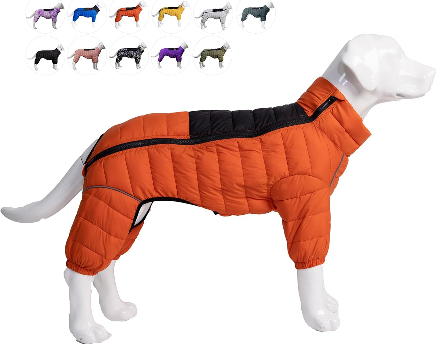 Lovelonglong Warm Jacket for Dogs - Waterproof Windproof Vest