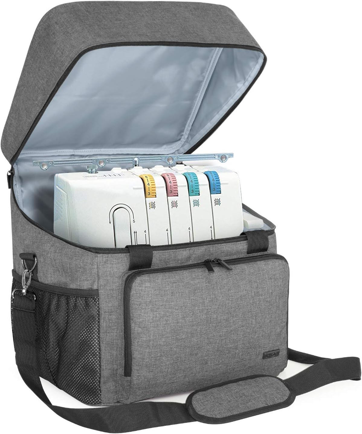 LUXJA Serger Case for Standard Overlock Machines - Gray