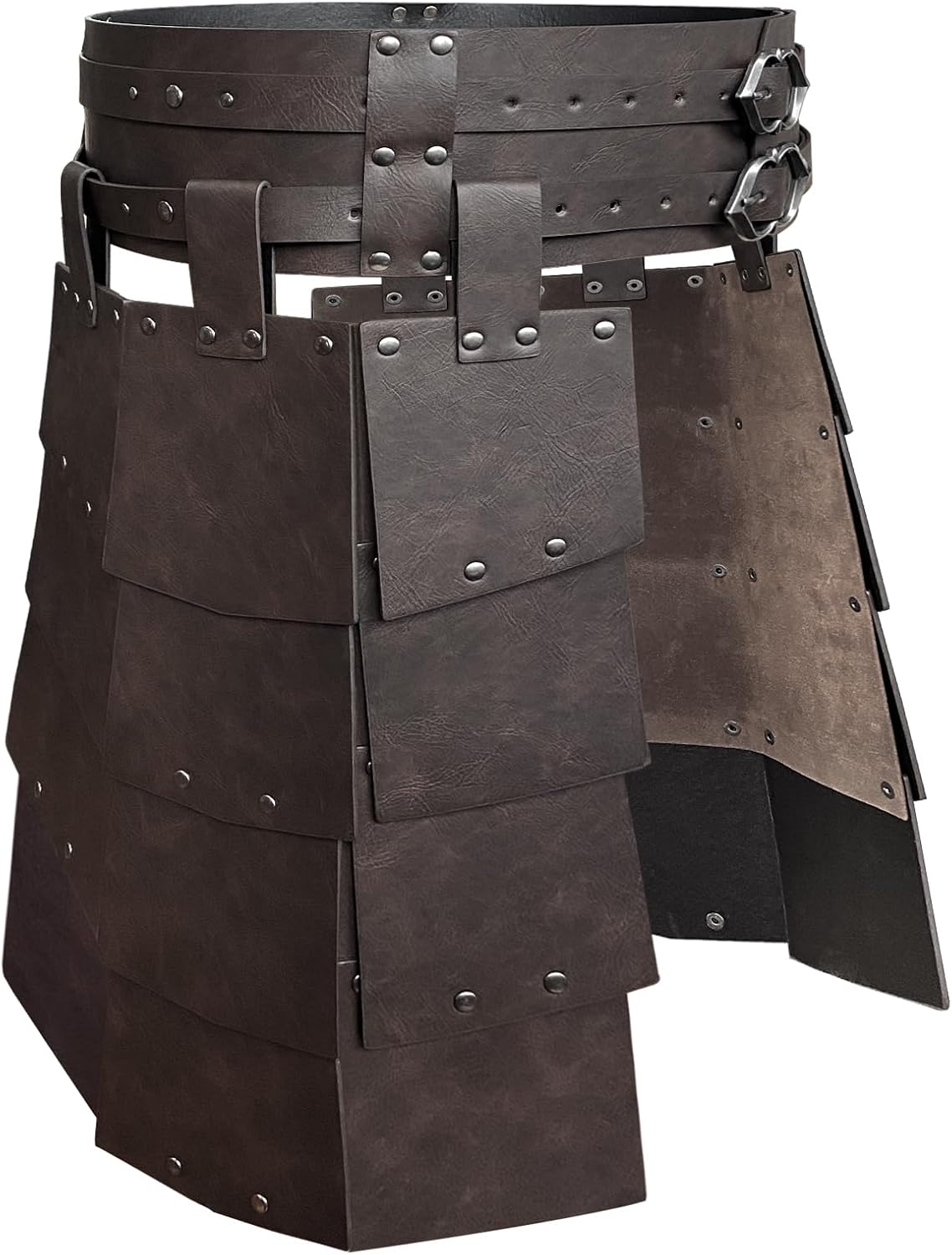Medieval Faux Leather Wide Belt Thigh Armor for LARP Events